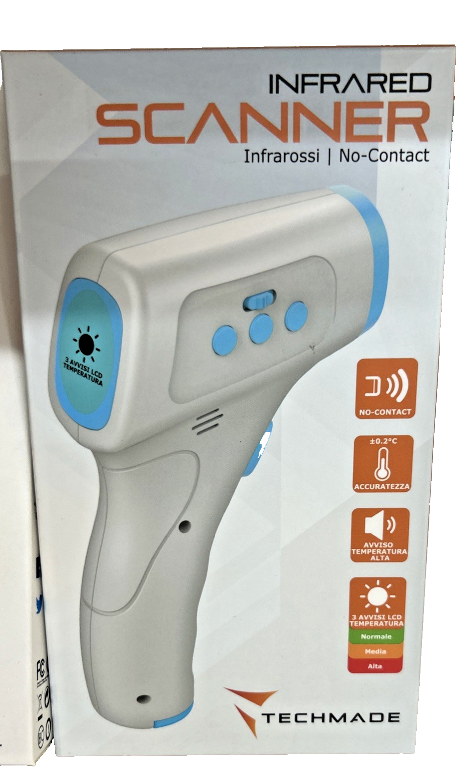 TERMOMETRO INFRAROSSI TECHMADE NO CONTATTO TM-JH-802