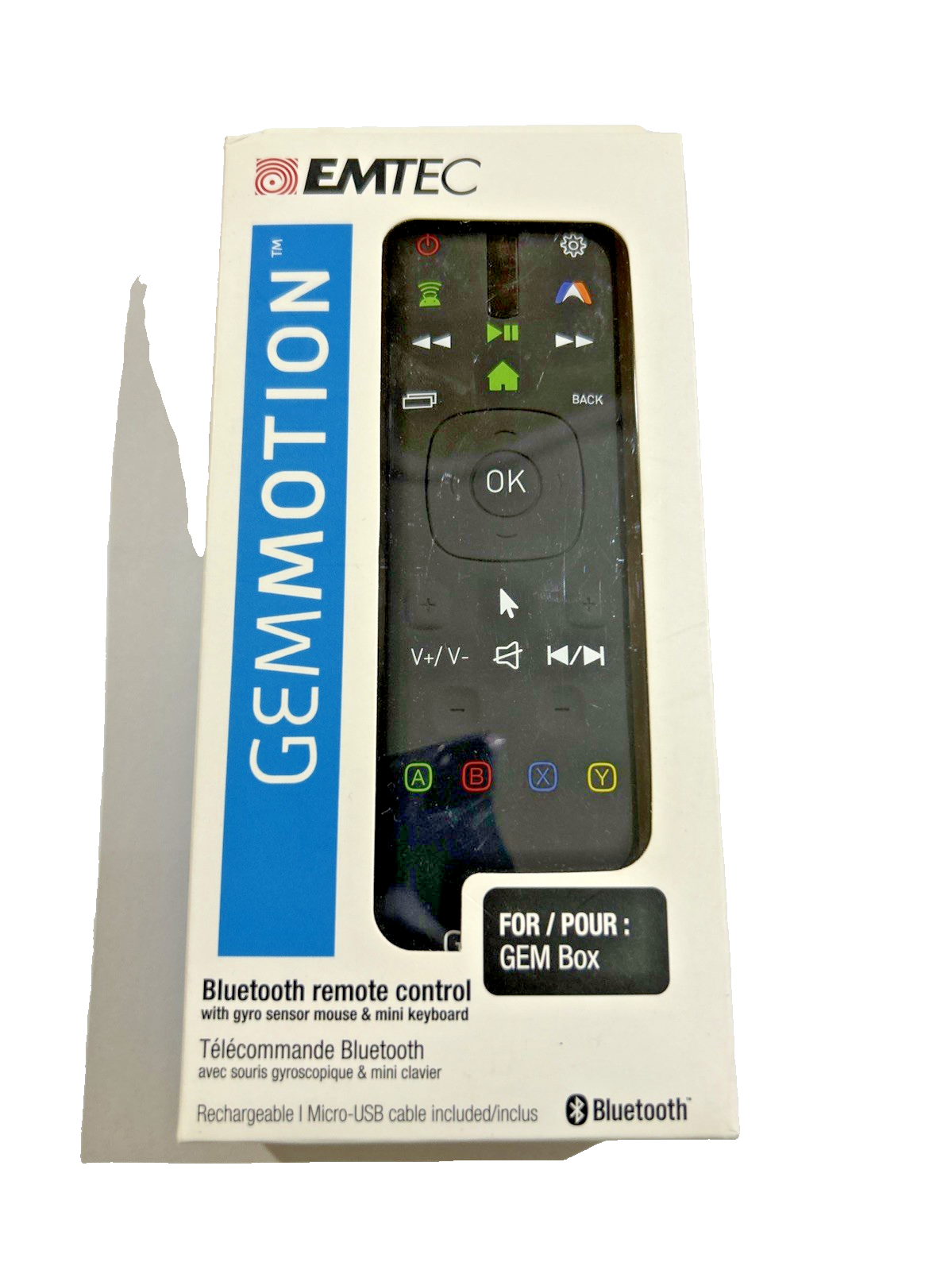 EMTEC GEMMOTION PER GEM BOX TELECOMANDO MOUSE E MINI TASTIERA BLUETOOTH