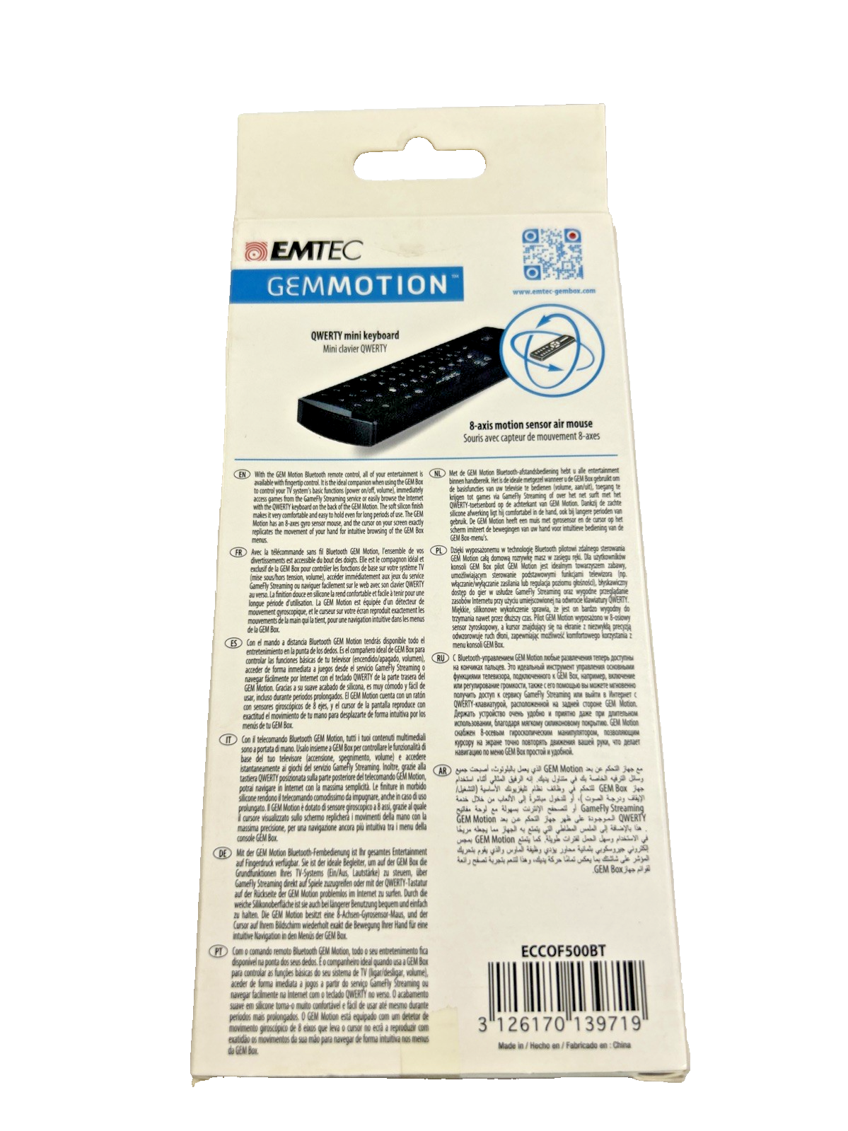 EMTEC GEMMOTION PER GEM BOX TELECOMANDO MOUSE E MINI TASTIERA BLUETOOTH - immagine 2
